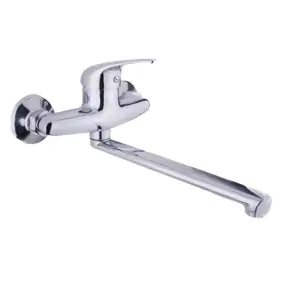 Mc Wall-mounted kitchen tap lever swivel spout...