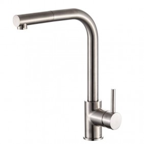 Mc Kitchen tap lever adjustable spout brass nickel