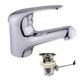 Mc single-lever washbasin tap and drain 1 1/4