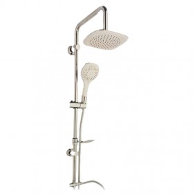 Mc shower column 3 jets square shower head with...