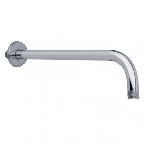 Round wall-mounted shower arm 35 cm chrome