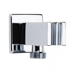 Ares square shower bracket with chrome-plated...