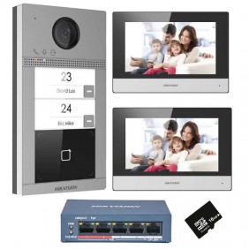Hikvision Two-family IP Video Intercom Kit...