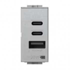 Prise USB 4Box CCA 20W pour Bticino LivingLight...