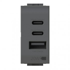 Prise USB 4Box CCA 20W pour Bticino LivingLight...