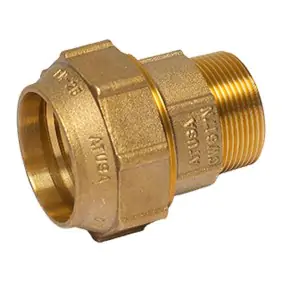 Atusa straight pipe fitting Male 2 inch brass...