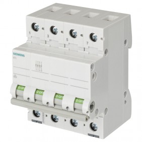 Siemens Sentron Disconnector 80A 4P 400VCA...