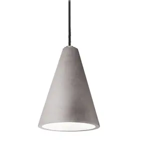 Ideal Lux OIL Suspension lamp E27 D 150 cement...