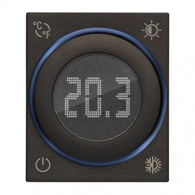 Vimar IoT Linea Dial Thermostat 2 Module Black...