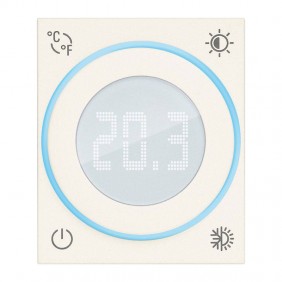 Vimar IoT Linea 2-Module Dial Thermostat White...