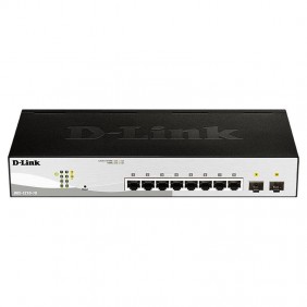 Switch D-Link 8 puertos + 2 SFP Gigabit...