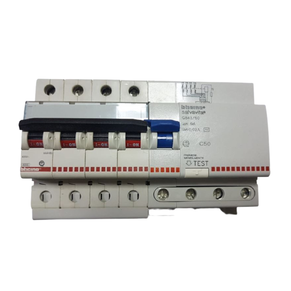 Interruttore magnetotermico differenziale G843/50