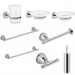 Complete sets of bathroom accessories available on Elettronew
